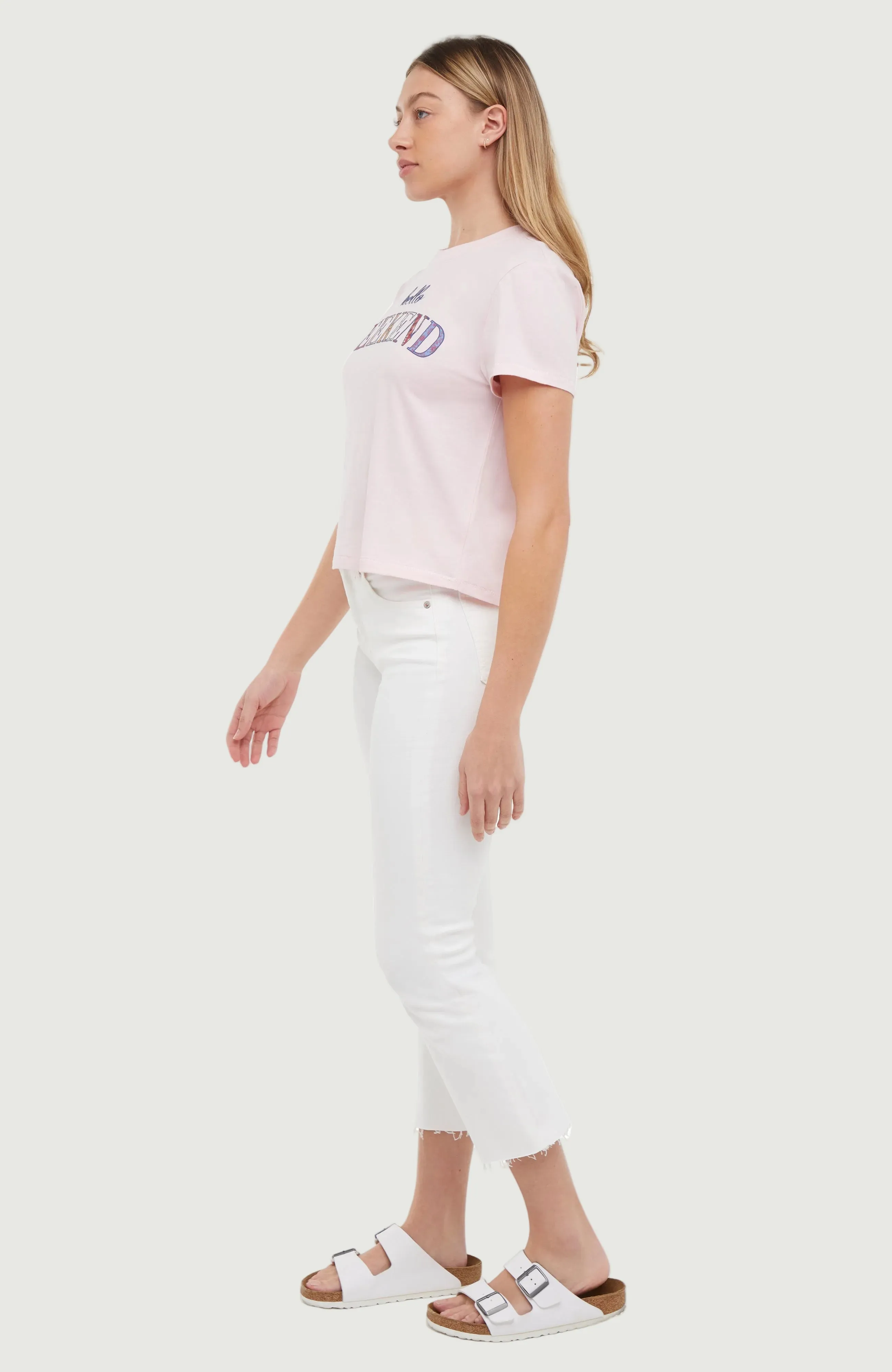 Hello Weekend Jamie Tee | Pale Lilac sold by Wildfox product image thumbnail 5