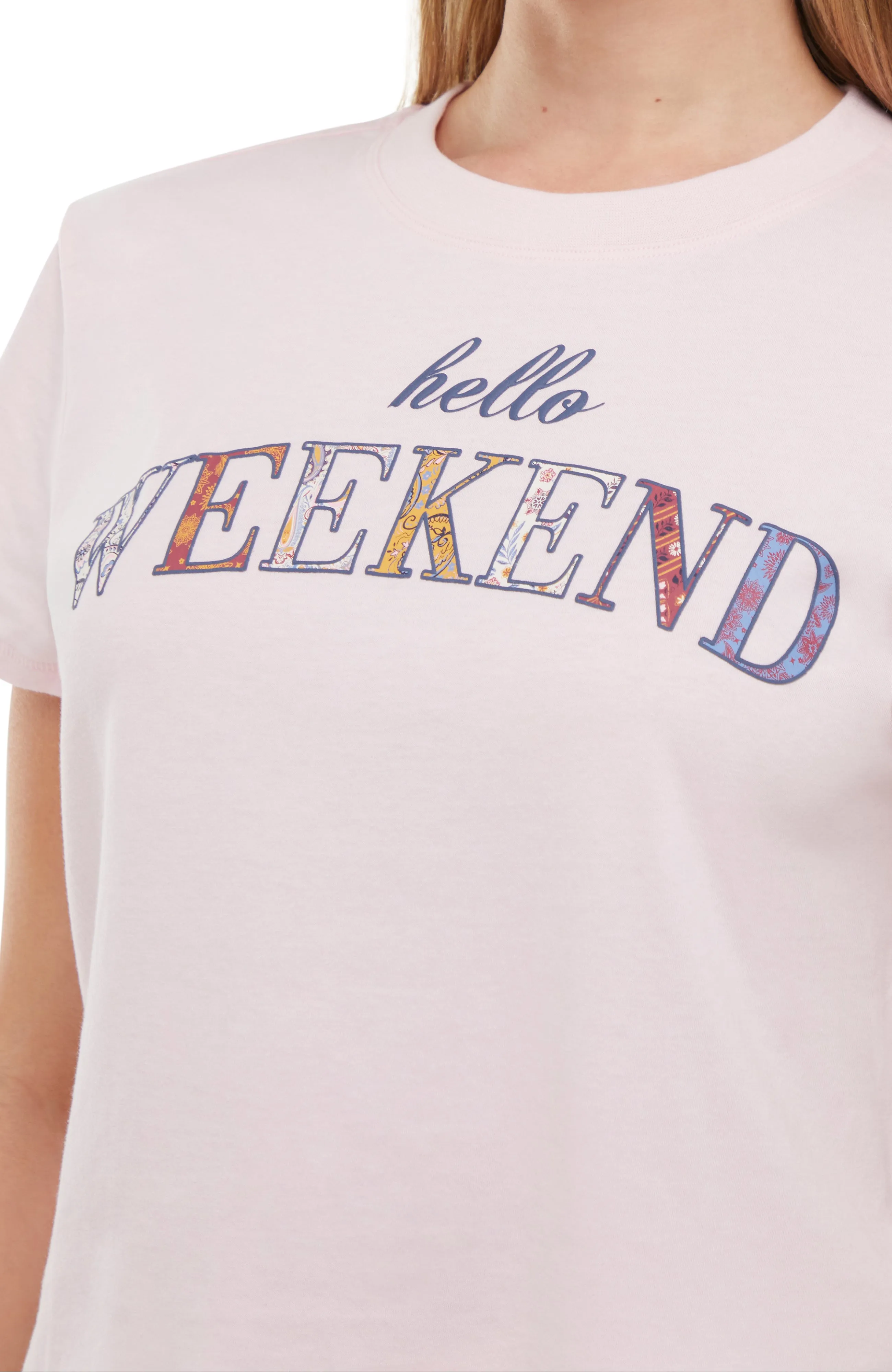 Hello Weekend Jamie Tee | Pale Lilac sold by Wildfox product image thumbnail 4