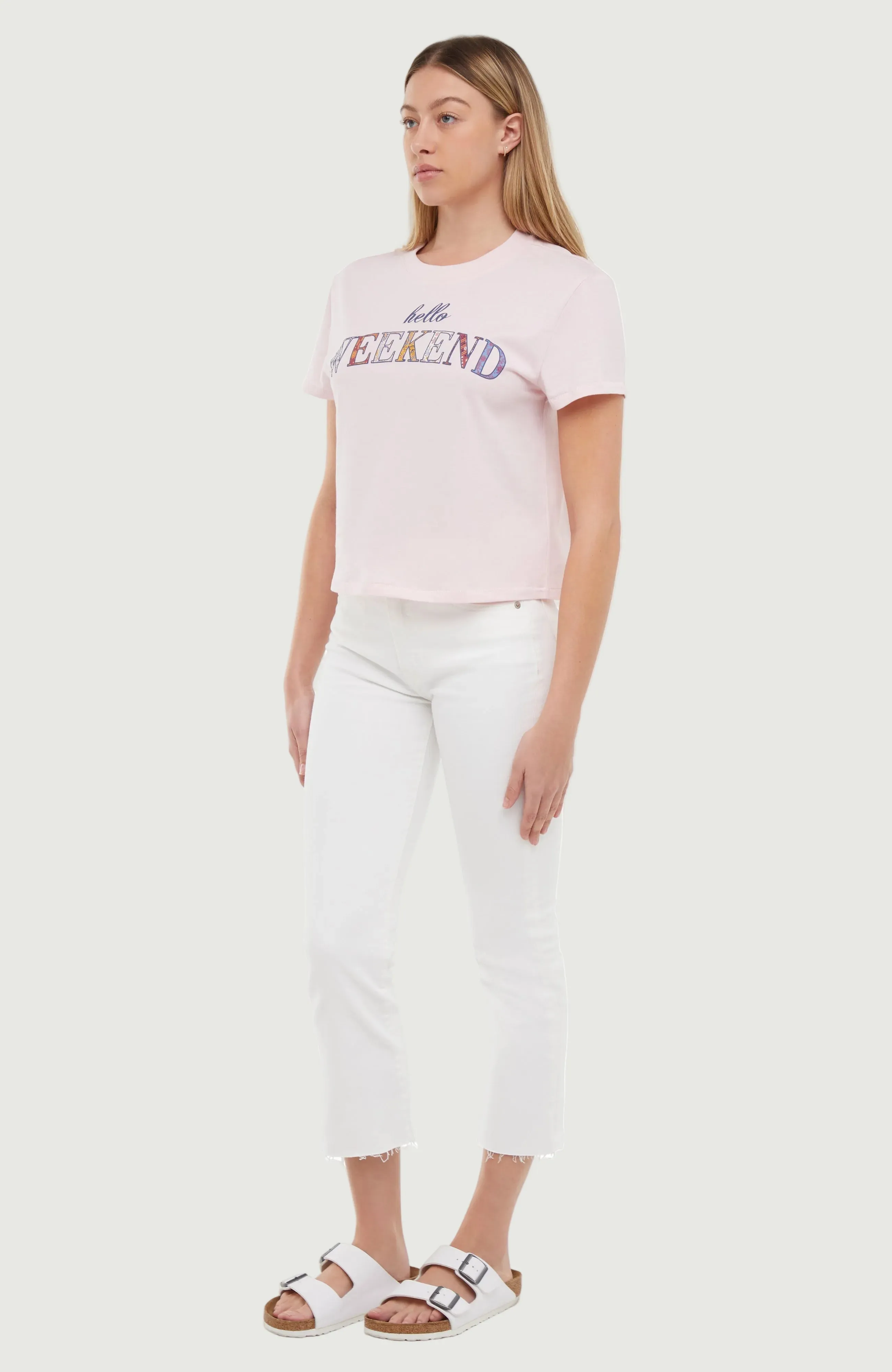 Hello Weekend Jamie Tee | Pale Lilac sold by Wildfox product image thumbnail 3