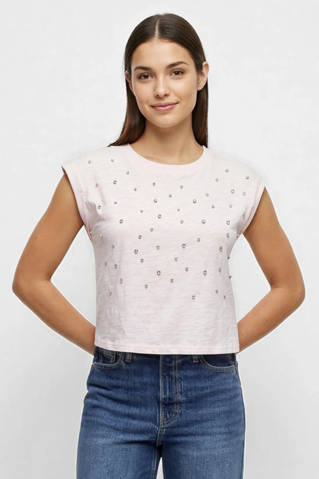 Rhinestone Nova Tee | Pale Lilac sold by Wildfox