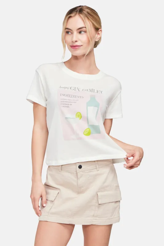Gin Gimlet Jamie Tee | Snow White sold by Wildfox