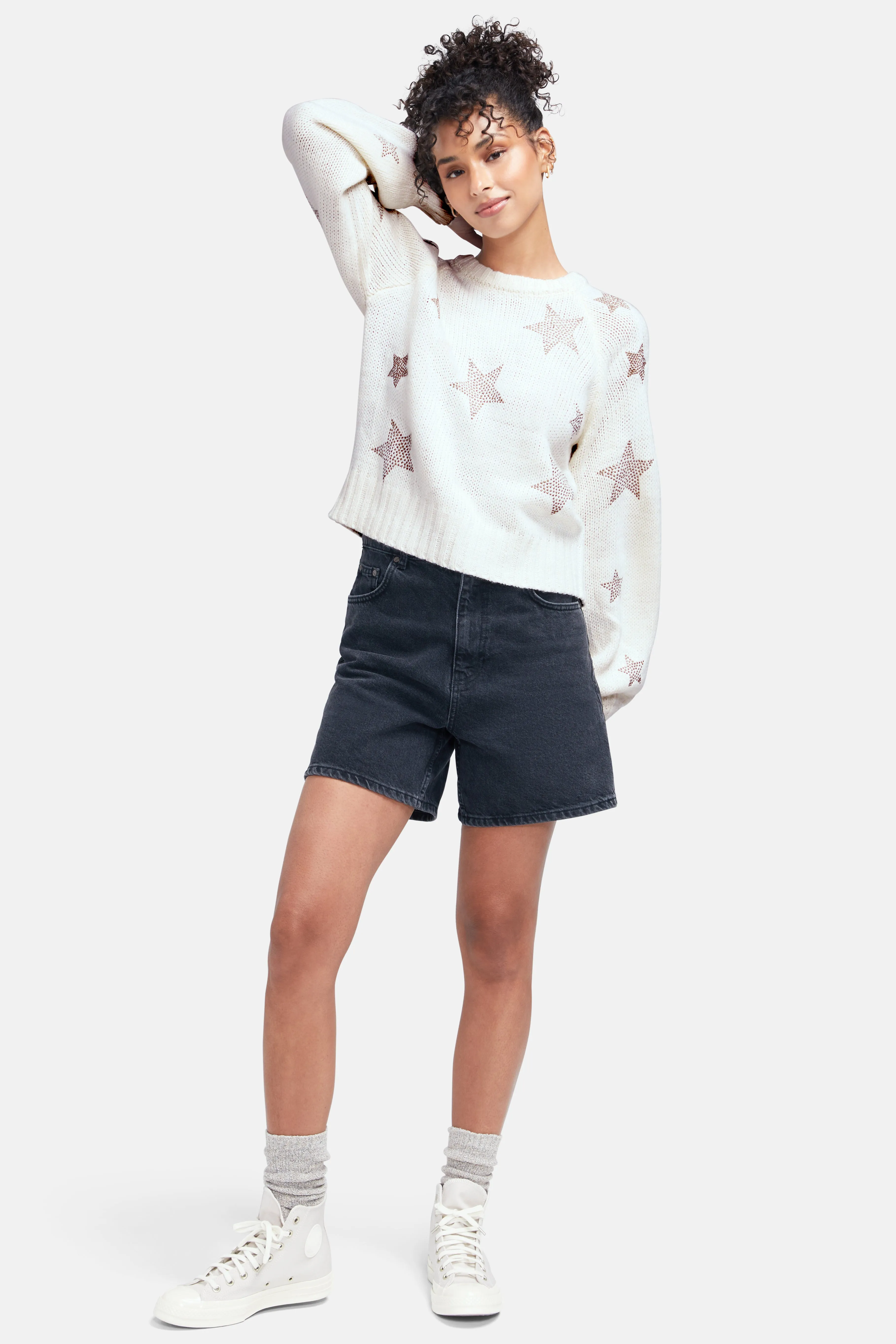 Bridget Star Sweater | Whisper White sold by Wildfox product image thumbnail 5