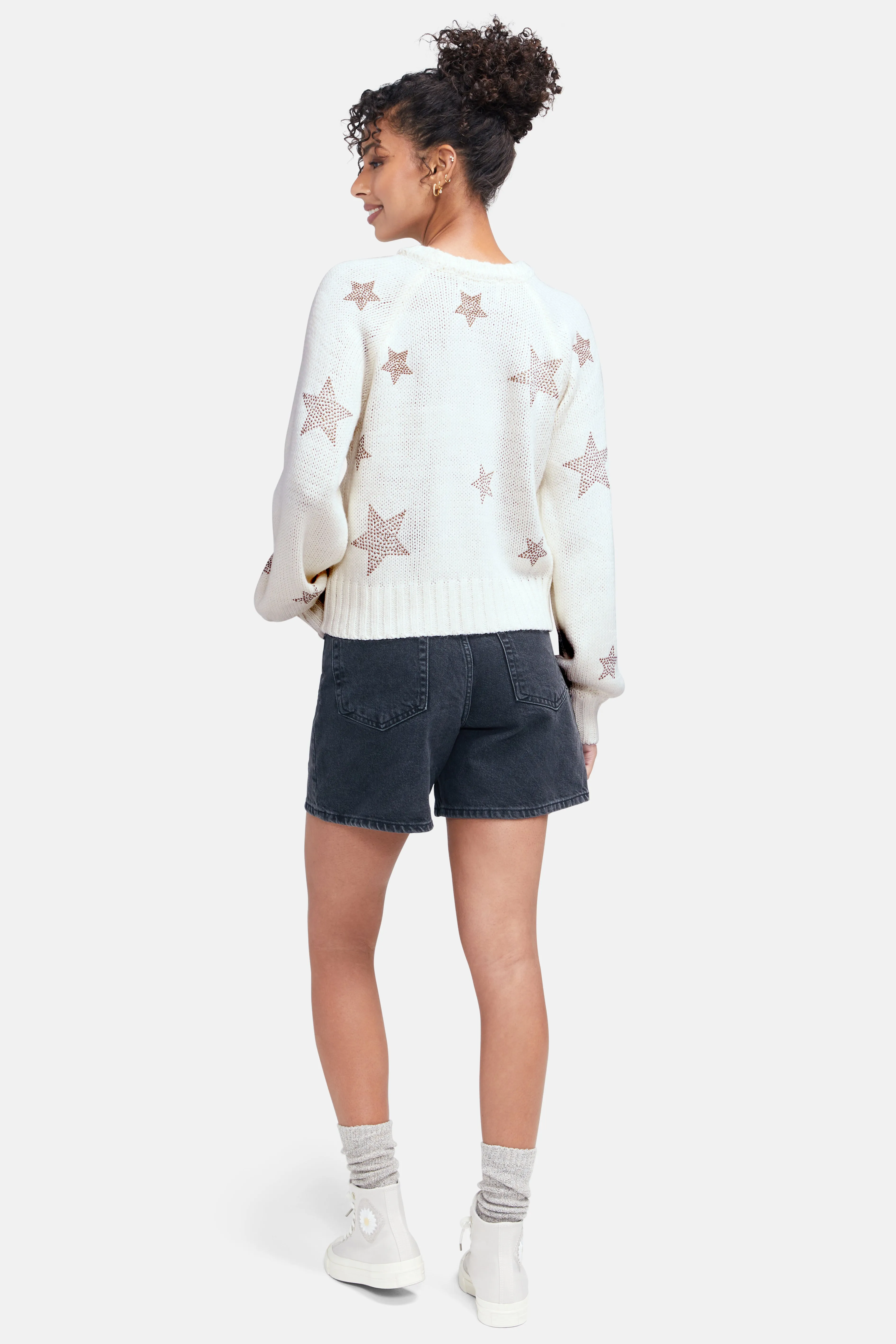 Bridget Star Sweater | Whisper White sold by Wildfox product image thumbnail 4