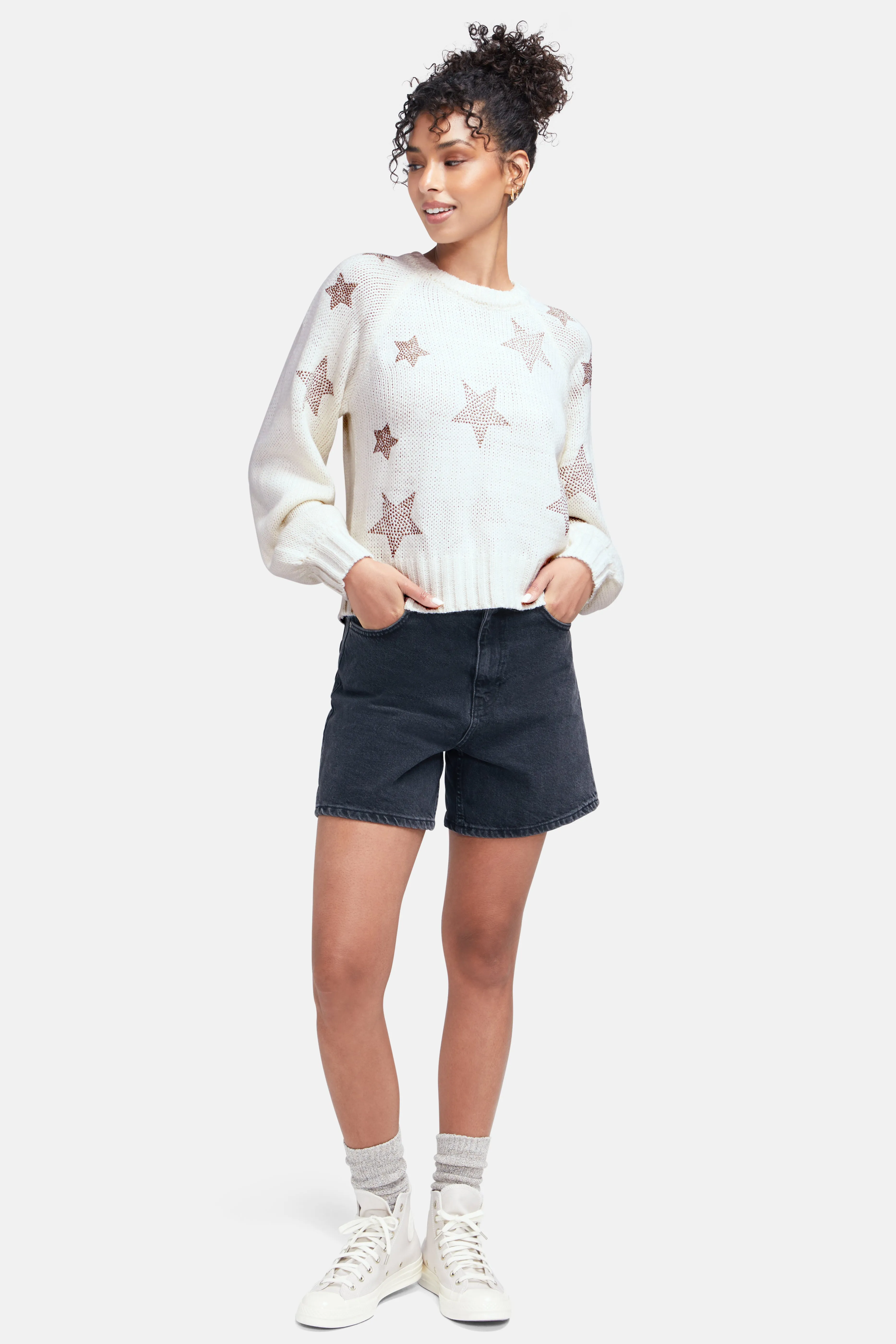 Bridget Star Sweater | Whisper White sold by Wildfox product image thumbnail 2