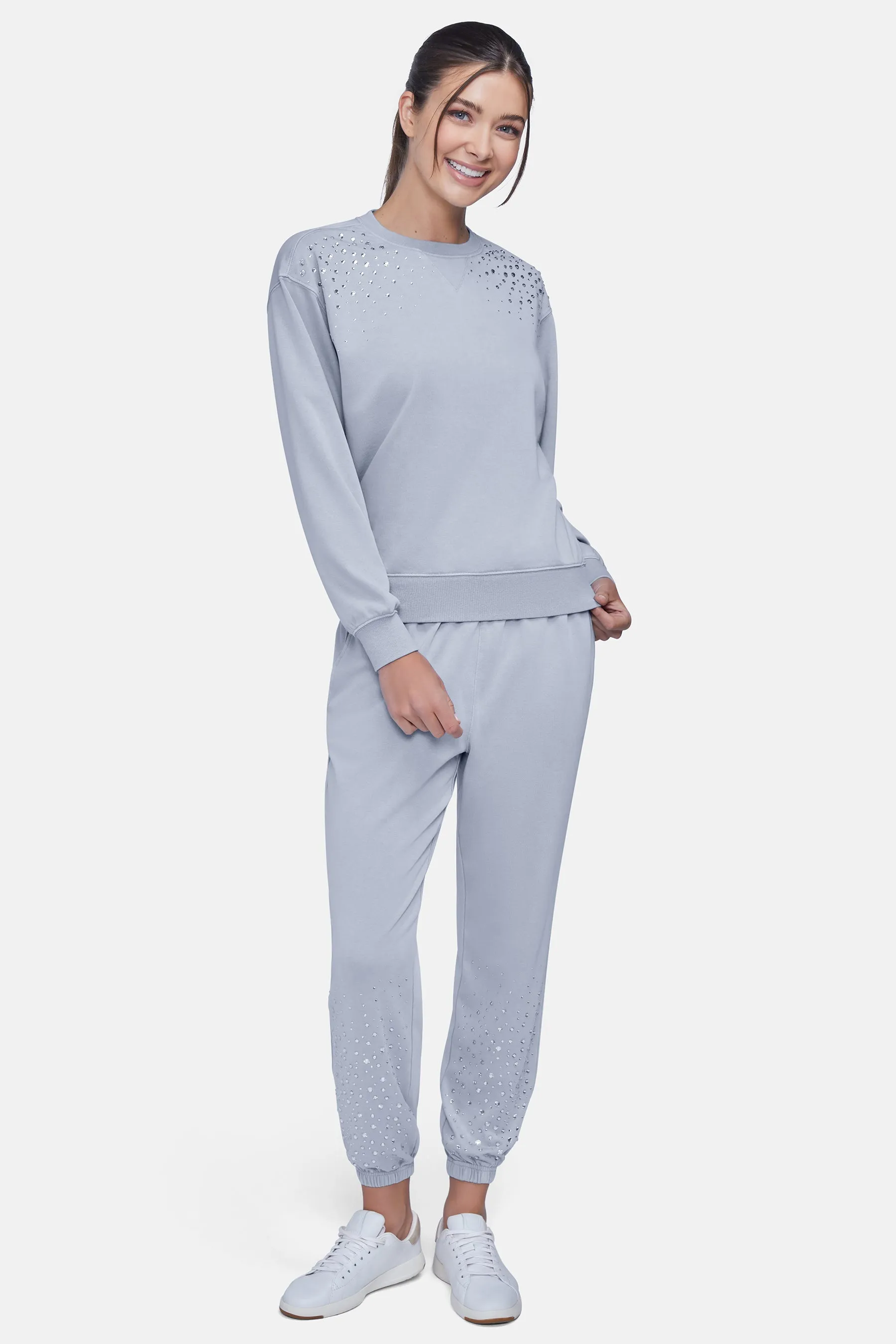 Cloud Wash Emmy Sweatpants | Blue Blizzard sold by Wildfox product image thumbnail 2