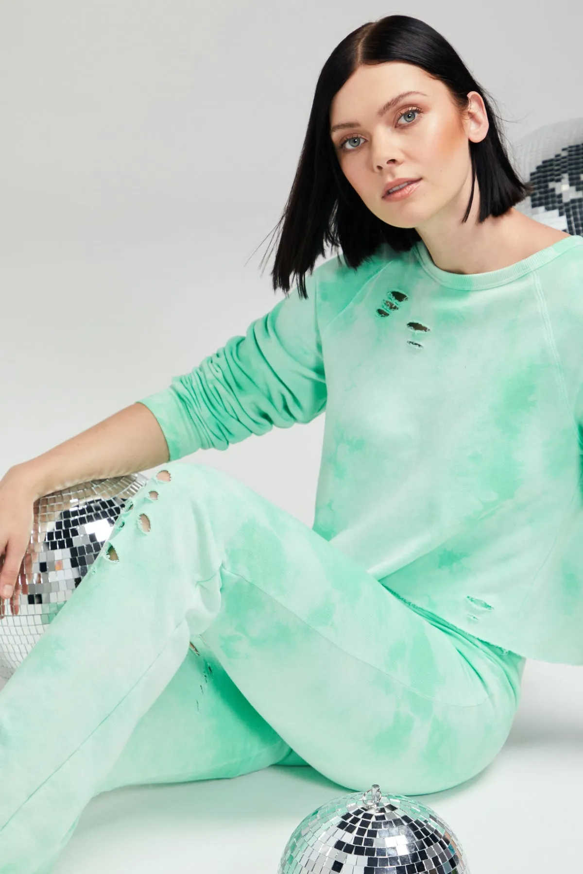 Plasma Tennis Club Pants | Green Ash sold by Wildfox product image thumbnail 3