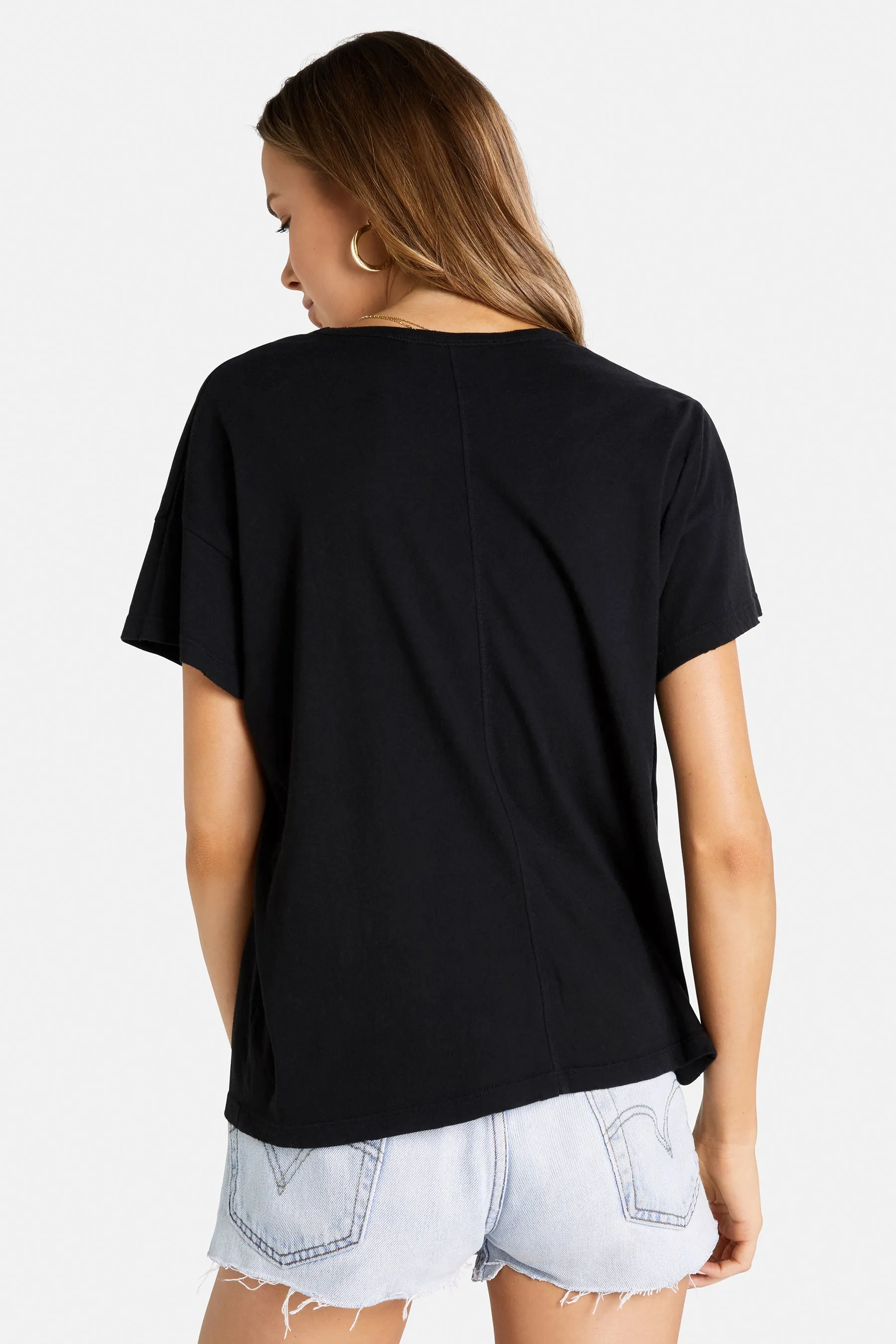 Chrissy V-Neck Tee | Clean Black sold by Wildfox product image thumbnail 2