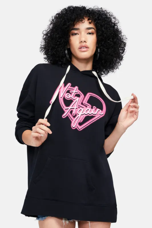 Not Again Roadtrip Hoodie | Jet Black sold by Wildfox