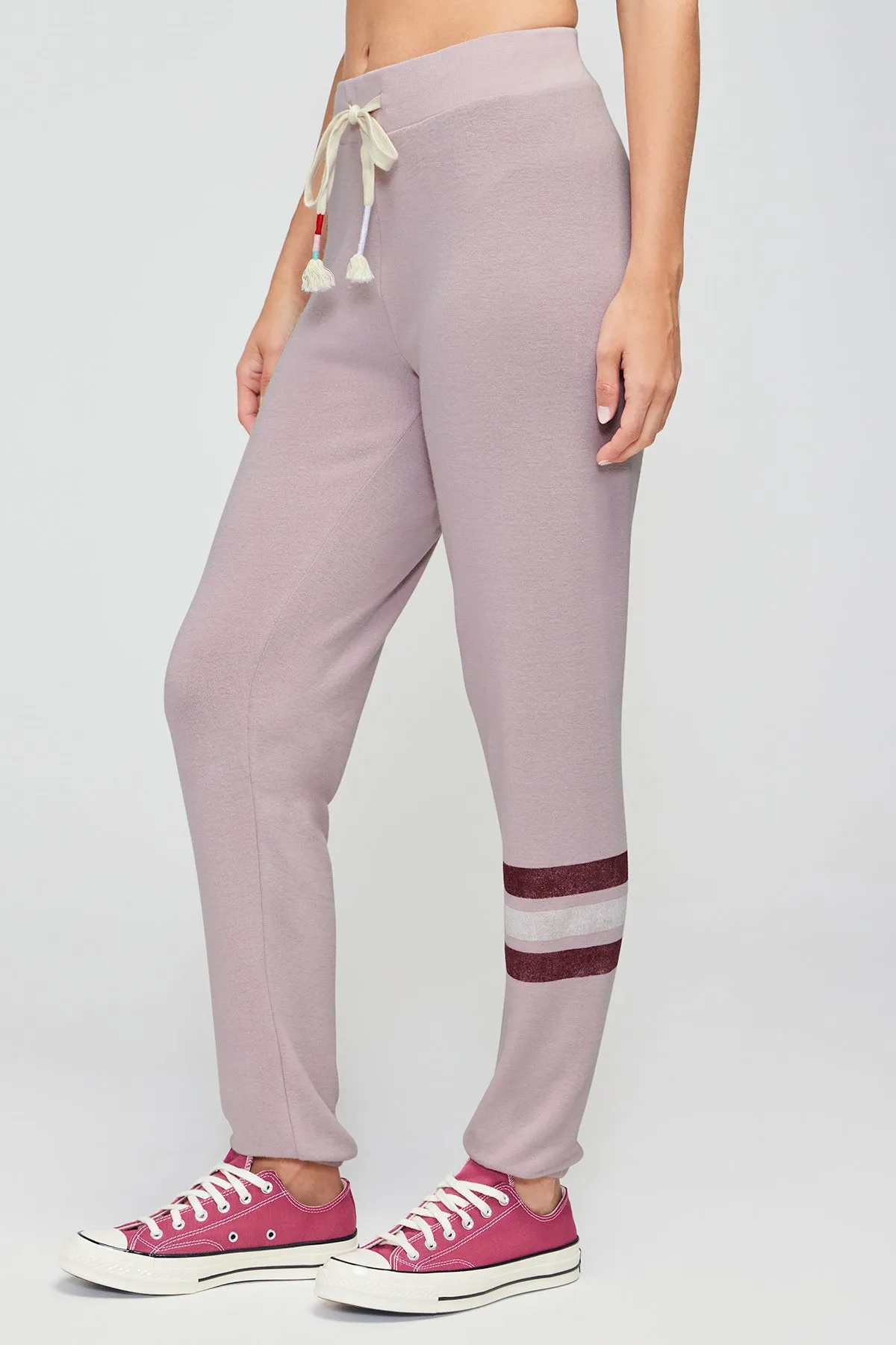 Candy Stripe Echo Sweats | Burnished Lilac sold by Wildfox product image thumbnail 3