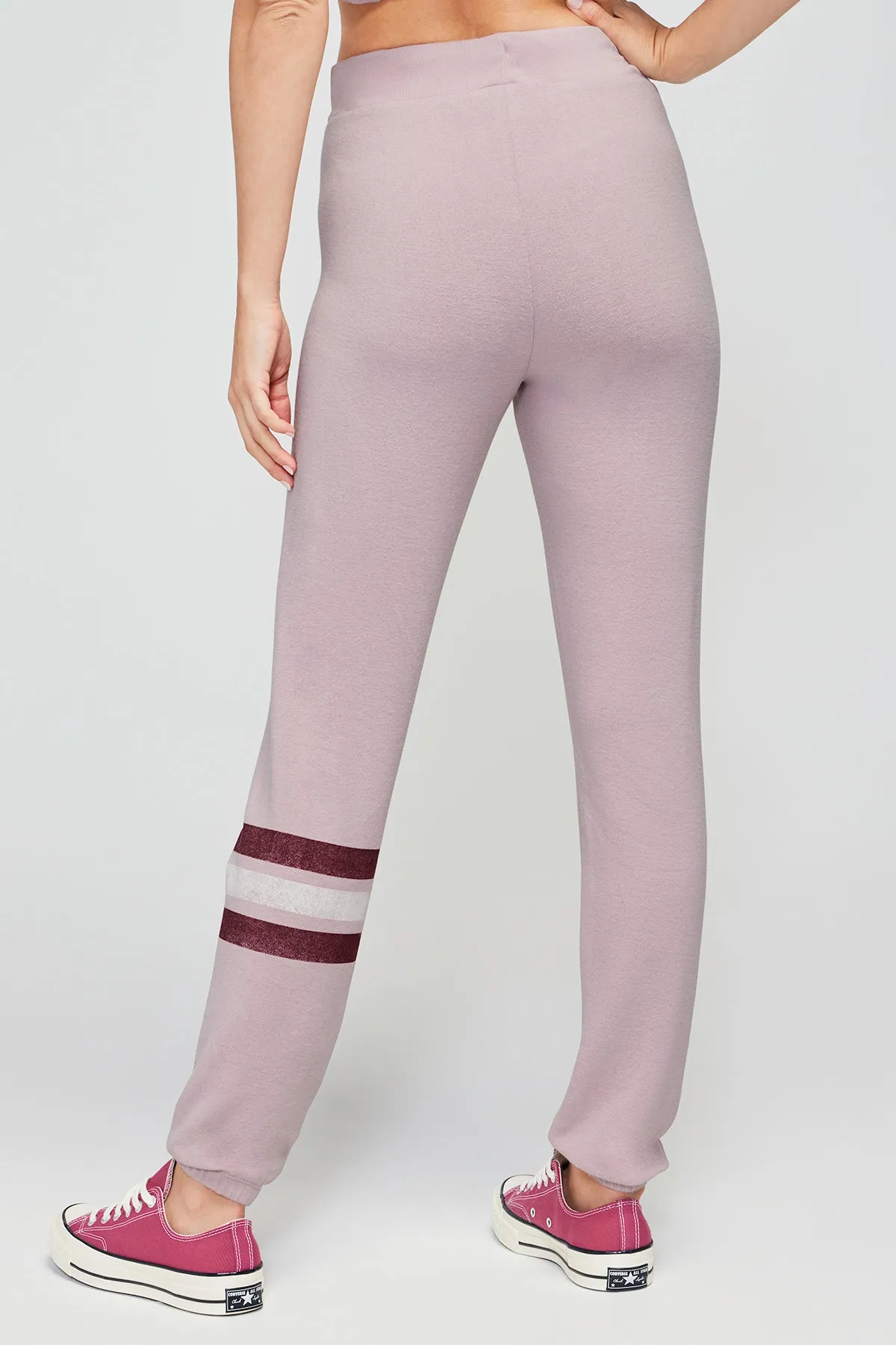 Candy Stripe Echo Sweats | Burnished Lilac sold by Wildfox product image thumbnail 4