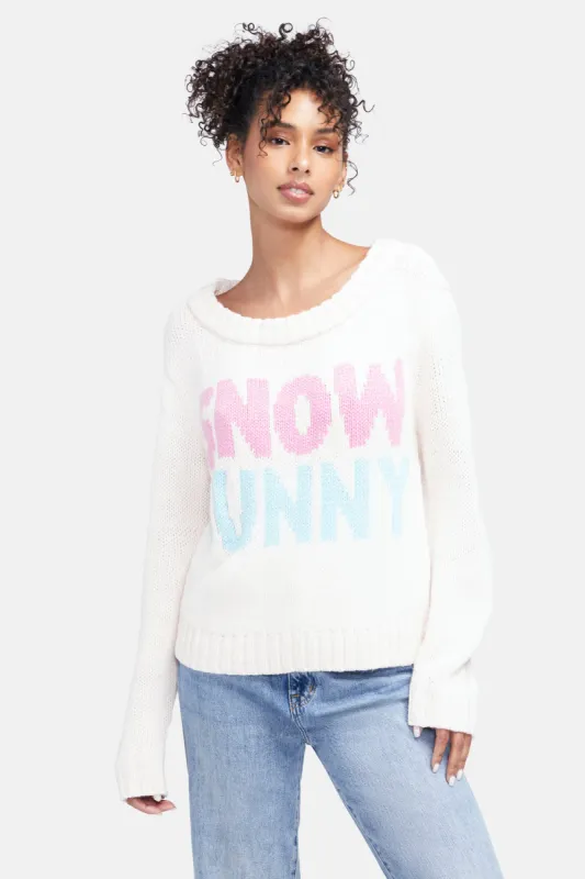 Violet Snow Bunny Sweater | Heavenly Pink sold by Wildfox