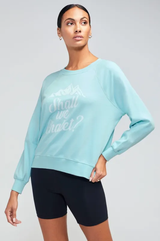 Shall We Chalet? Sommers Sweatshirt | Plume sold by Wildfox