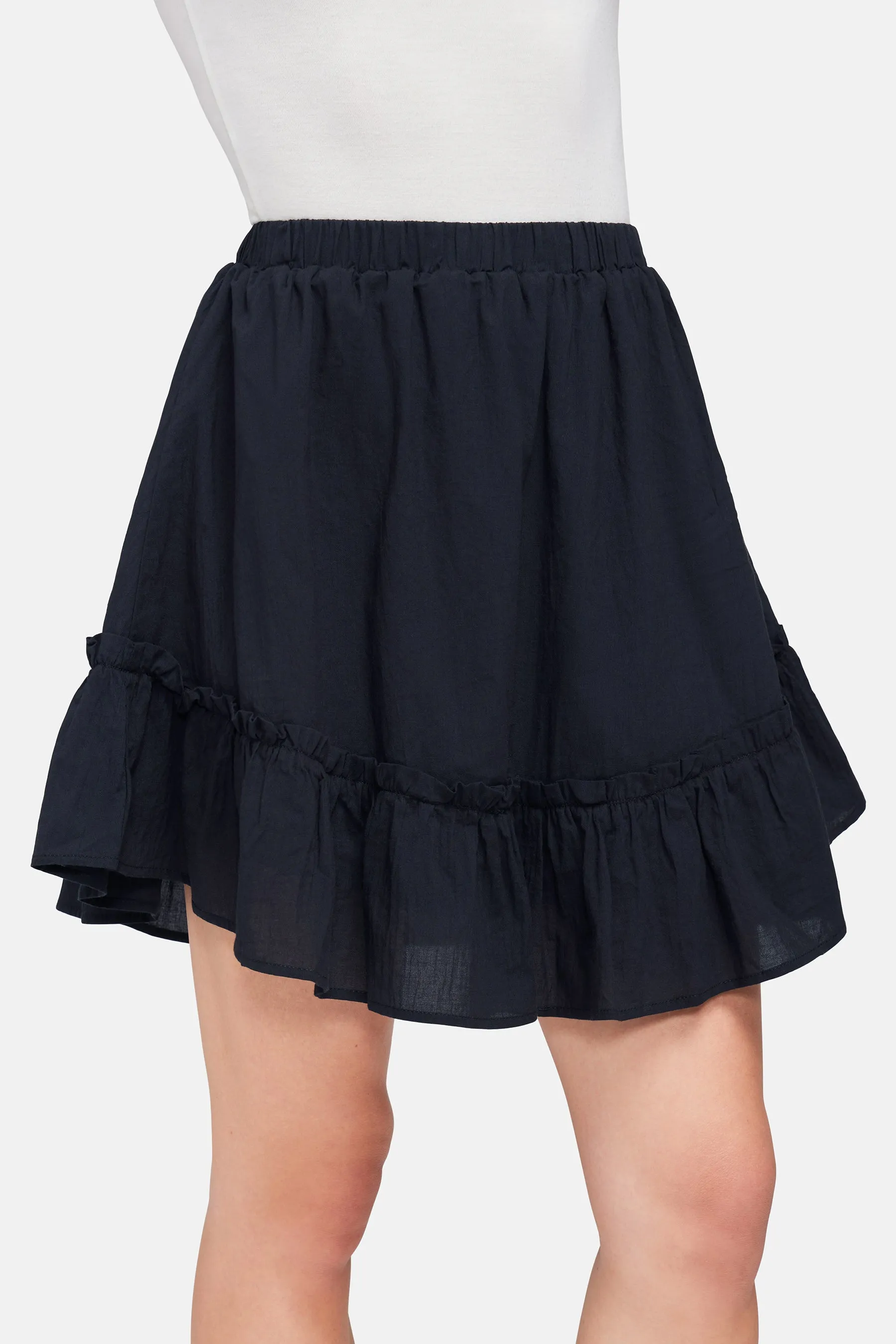 Ruffle Short Skirt | Black Beauty sold by Wildfox product image thumbnail 3