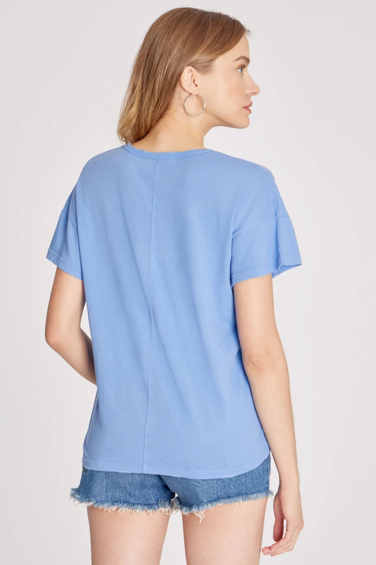 Chrissy V-Neck Tee | Wedgewood sold by Wildfox product image thumbnail 3