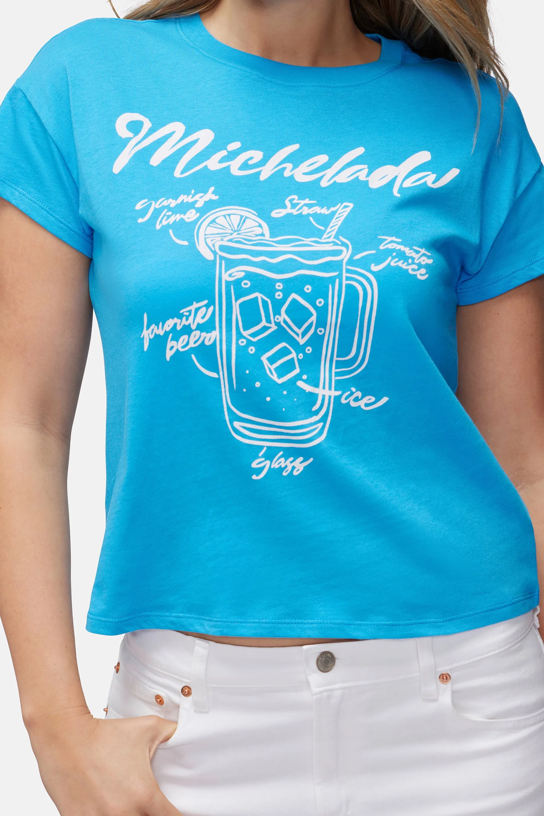 Michelada Chrissy Tee | Malibu Blue sold by Wildfox product image thumbnail 3