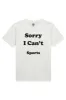 Sorry I Can't Sports | Organic White sold by Wildfox