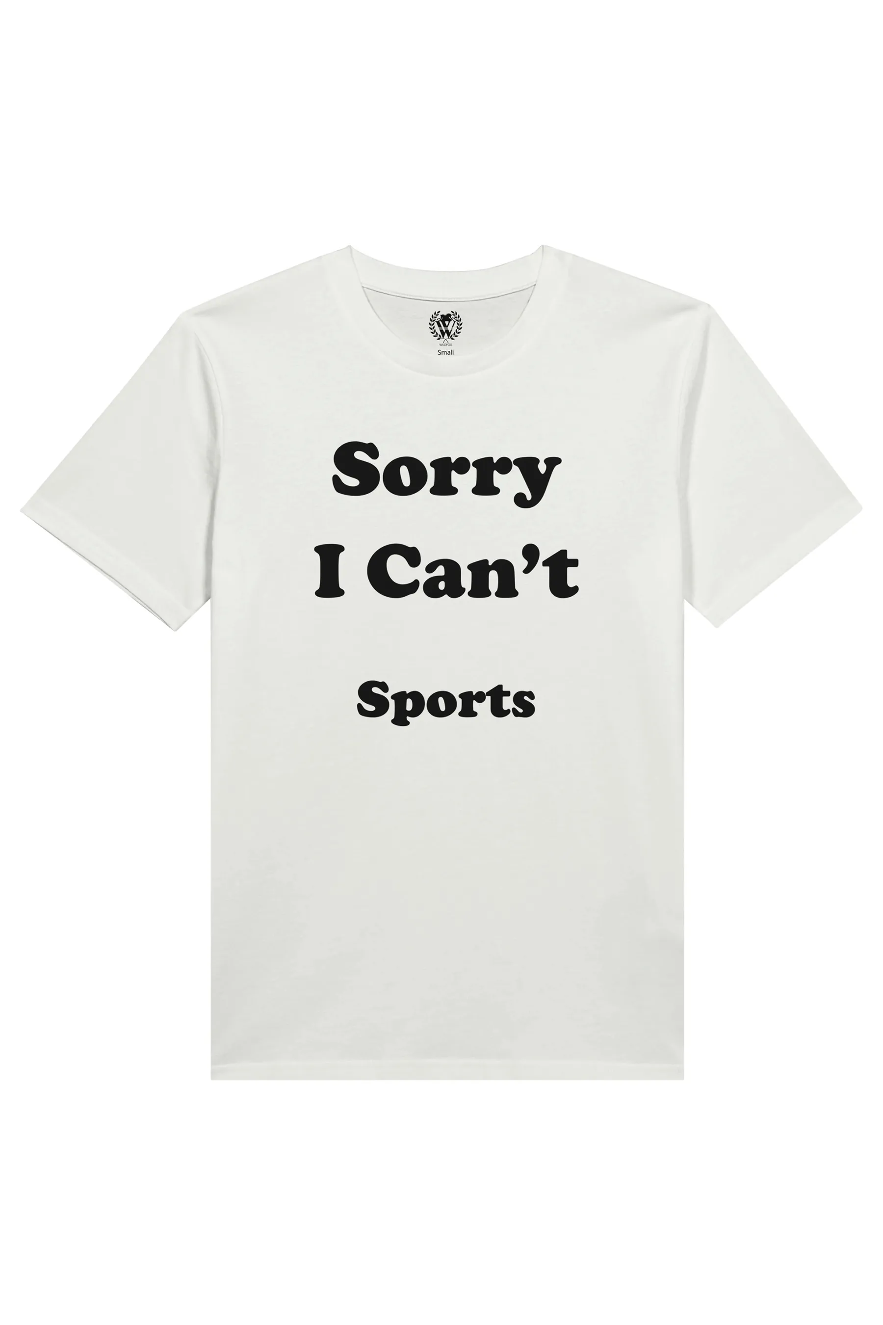 Sorry I Can't Sports | Organic White sold by Wildfox