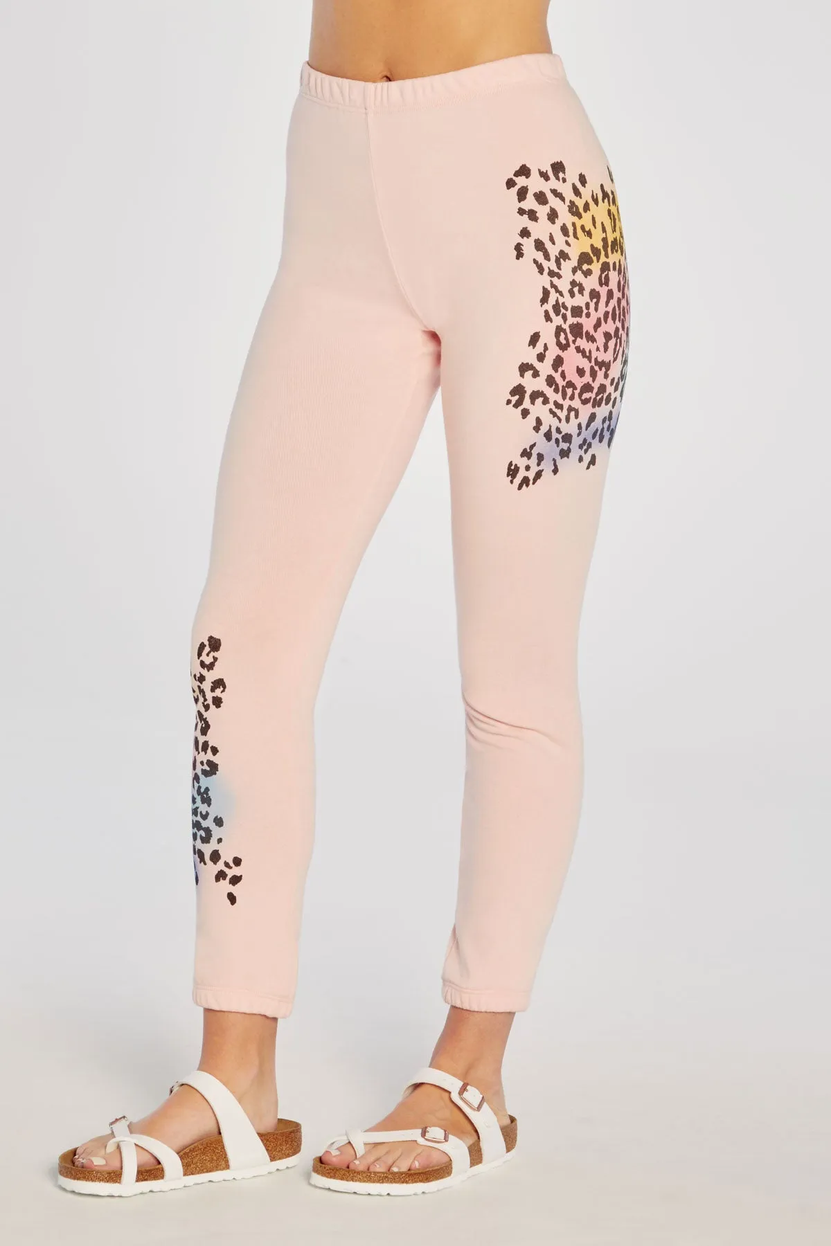 Airbrush Leopard Knox Pants | P. Crystal Rose sold by Wildfox