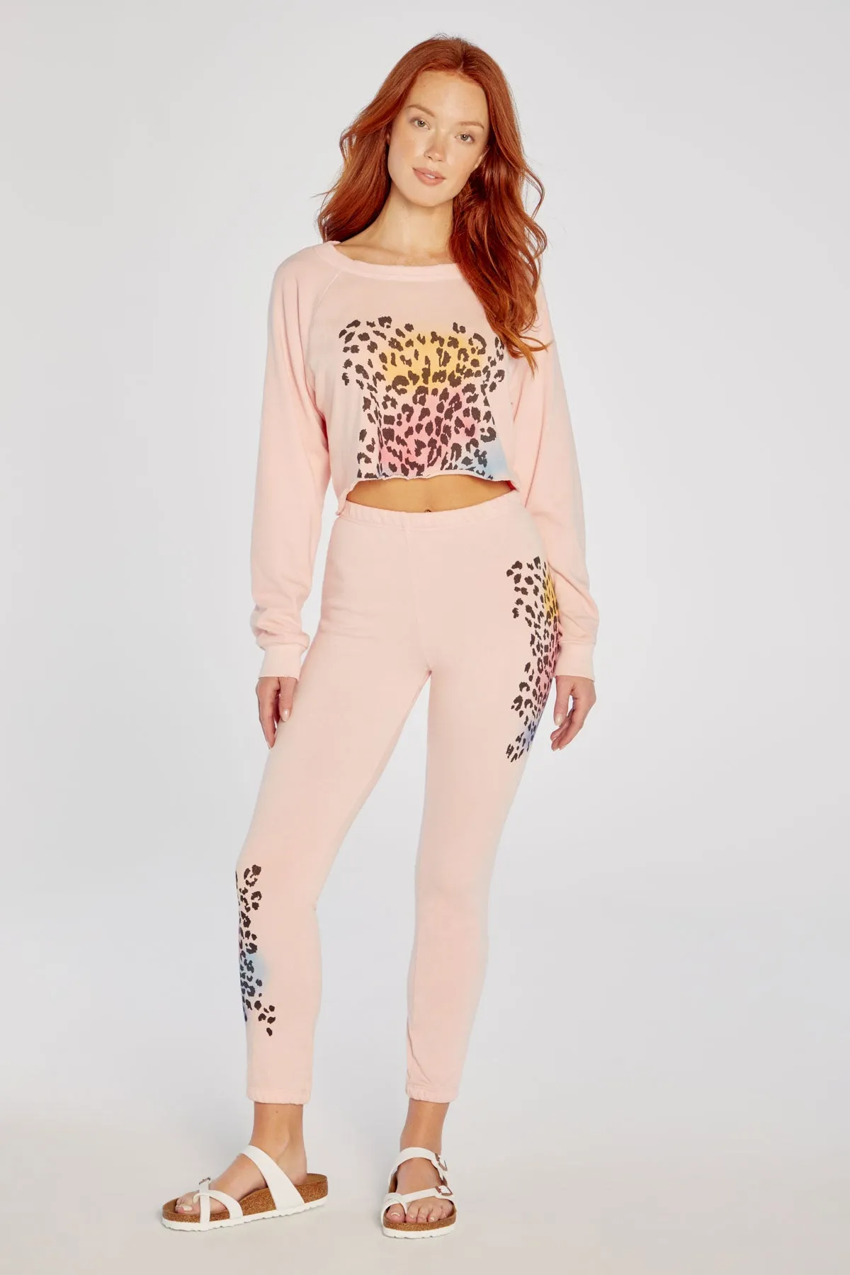 Airbrush Leopard Knox Pants | P. Crystal Rose sold by Wildfox product image thumbnail 2