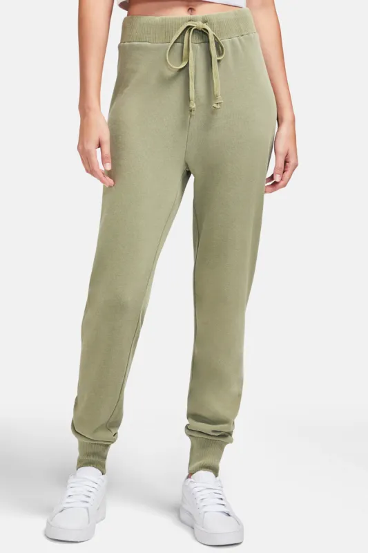 Jack Jogger | Pigment Oil Green sold by Wildfox