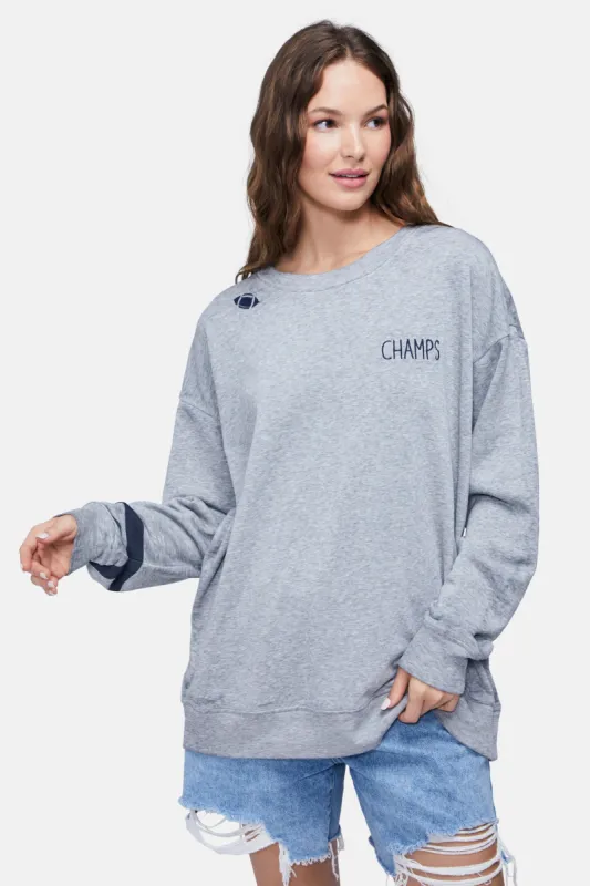 Football Champagne Roadtrip Sweatshirt | Heather sold by Wildfox