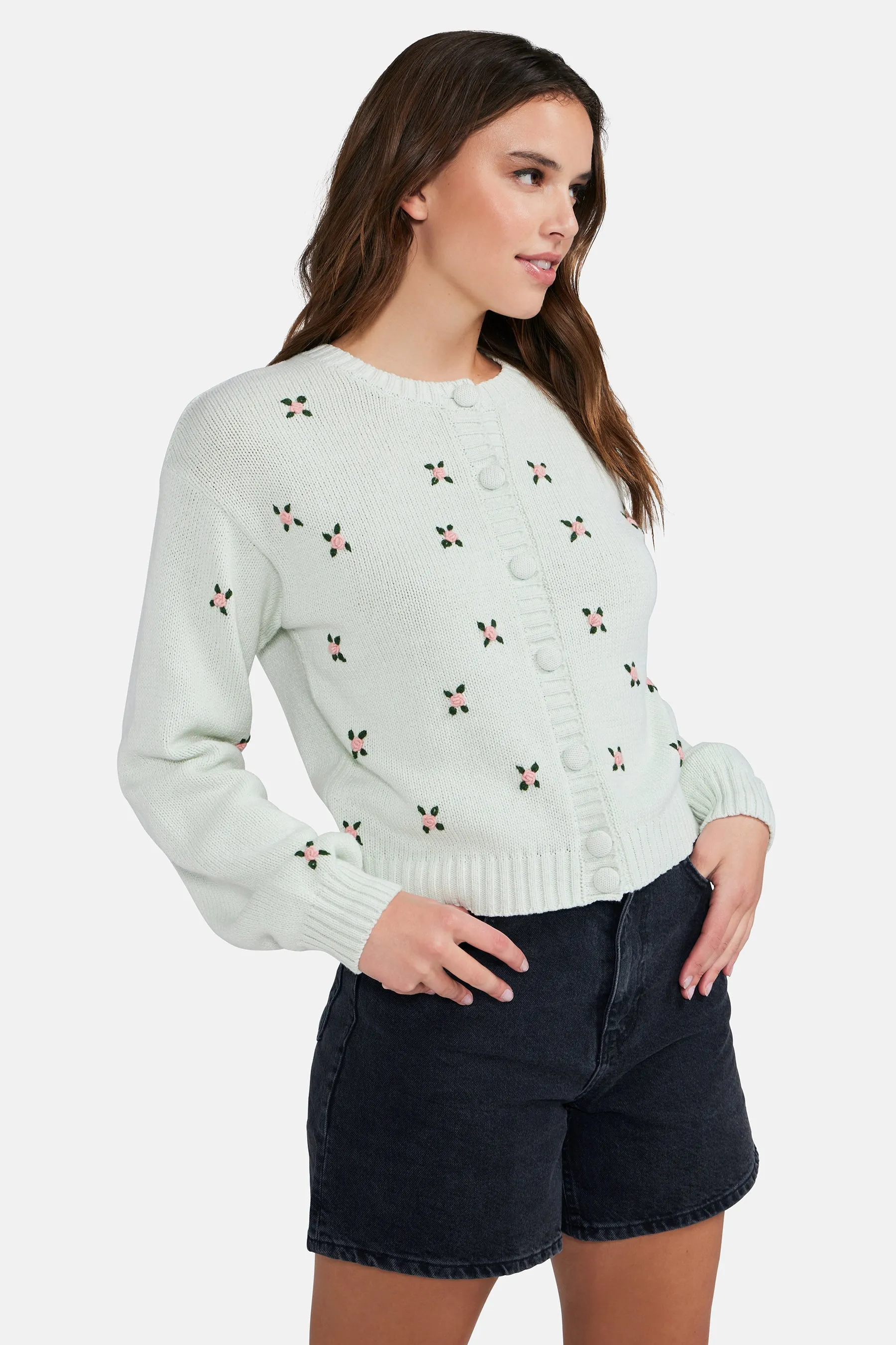 Rosette Cardigan | Zephyr Blue sold by Wildfox product image thumbnail 5