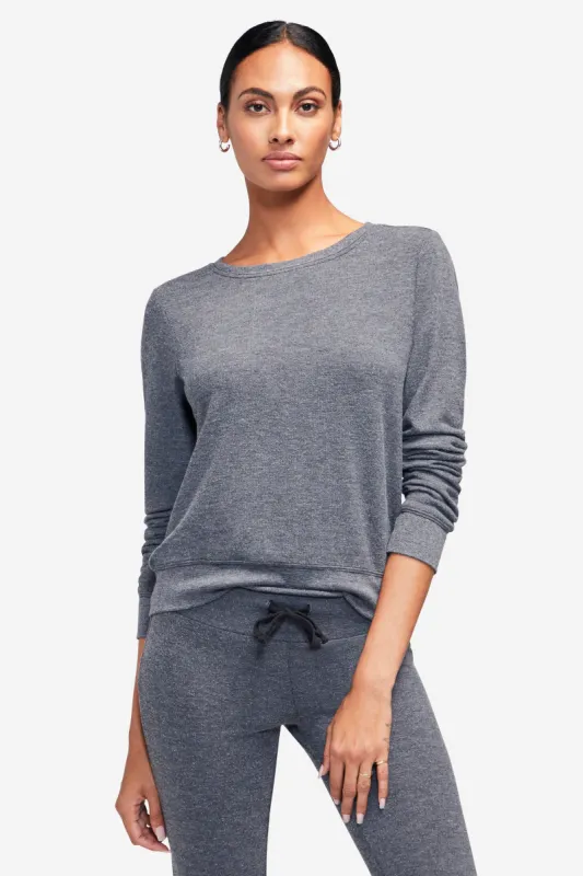 Baggy Beach Jumper | Clean Black sold by Wildfox