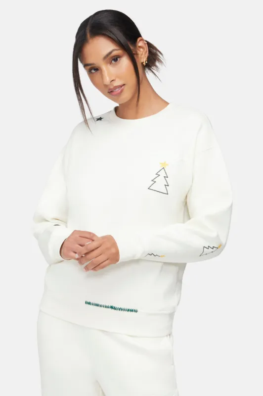 Joy Tree Cody Sweatshirt | Whisper White sold by Wildfox