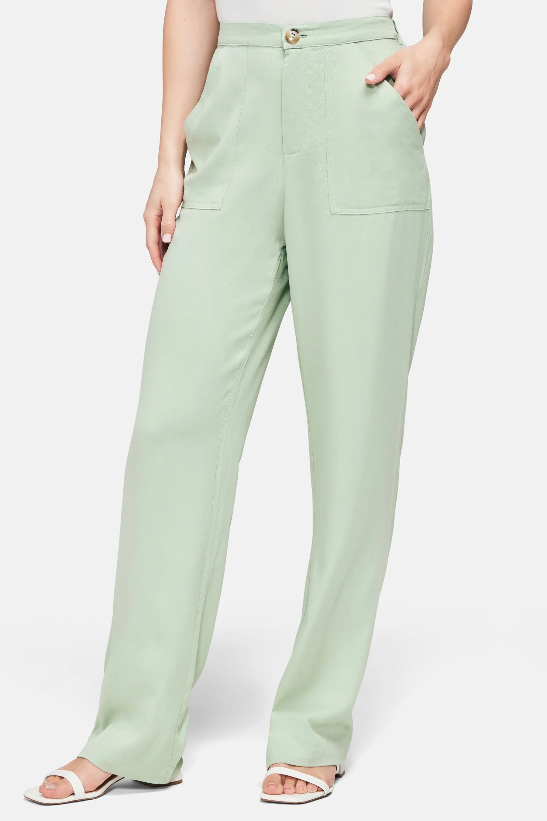 Wide Leg Trouser | Frosty Green sold by Wildfox product image thumbnail 4