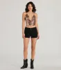 Leveled Up Glam Backless Chainmail Crop Top sold by Windsor