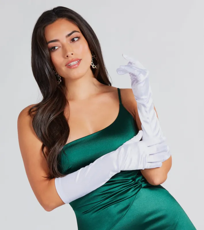Timeless Glamour Satin Gloves sold by Windsor