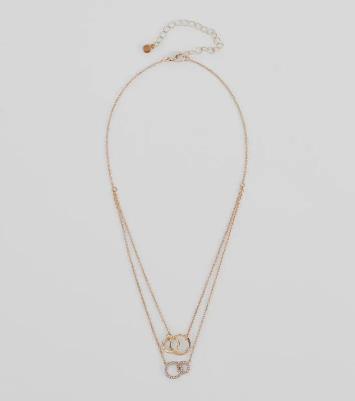 Perfect Dainty Layered Circle Charm Necklace sold by Windsor