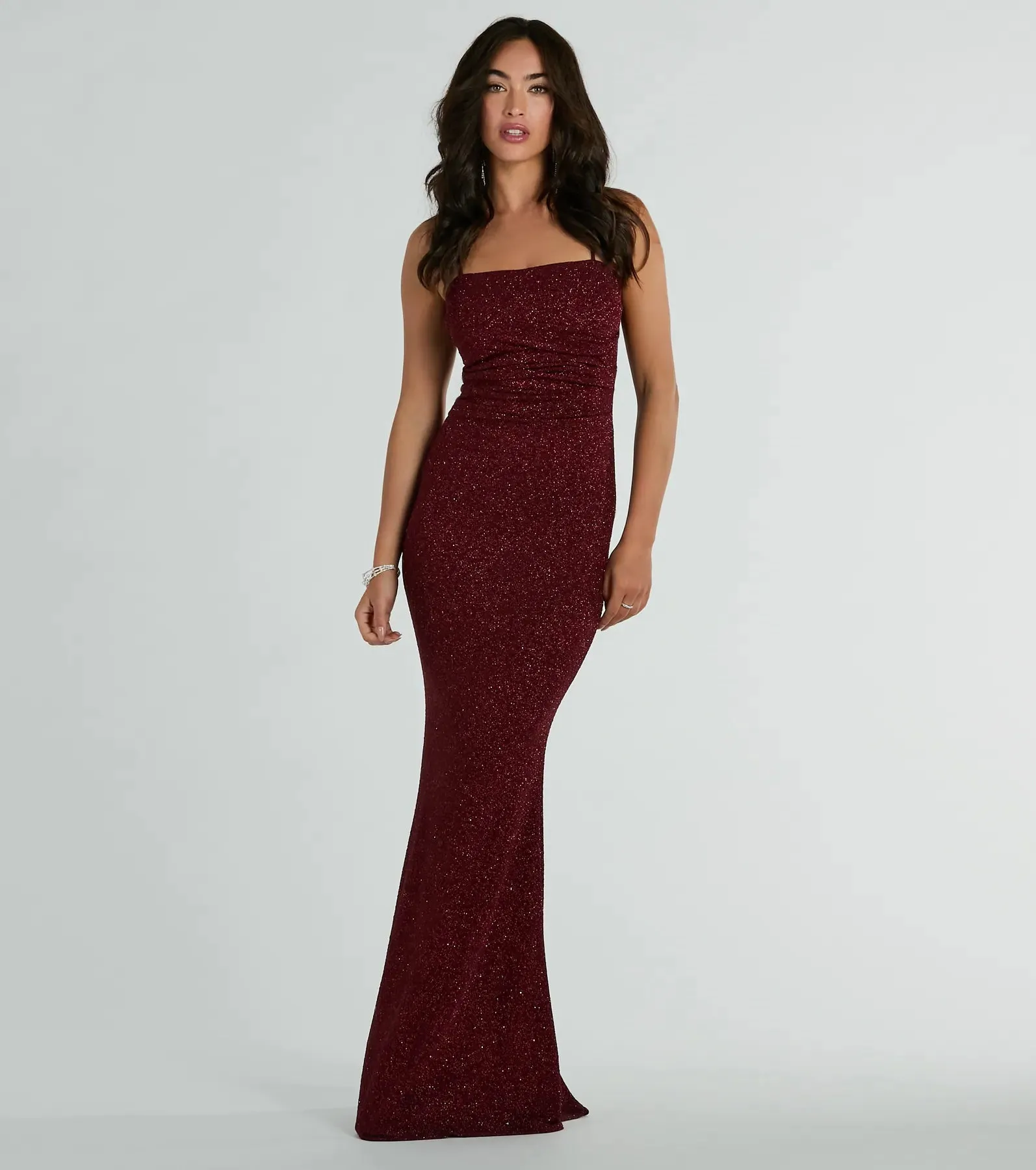 Wendy Sleeveless Mermaid Glitter Formal Dress sold by Windsor