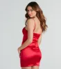 Snatched Style Satin Corset Mini Dress sold by Windsor