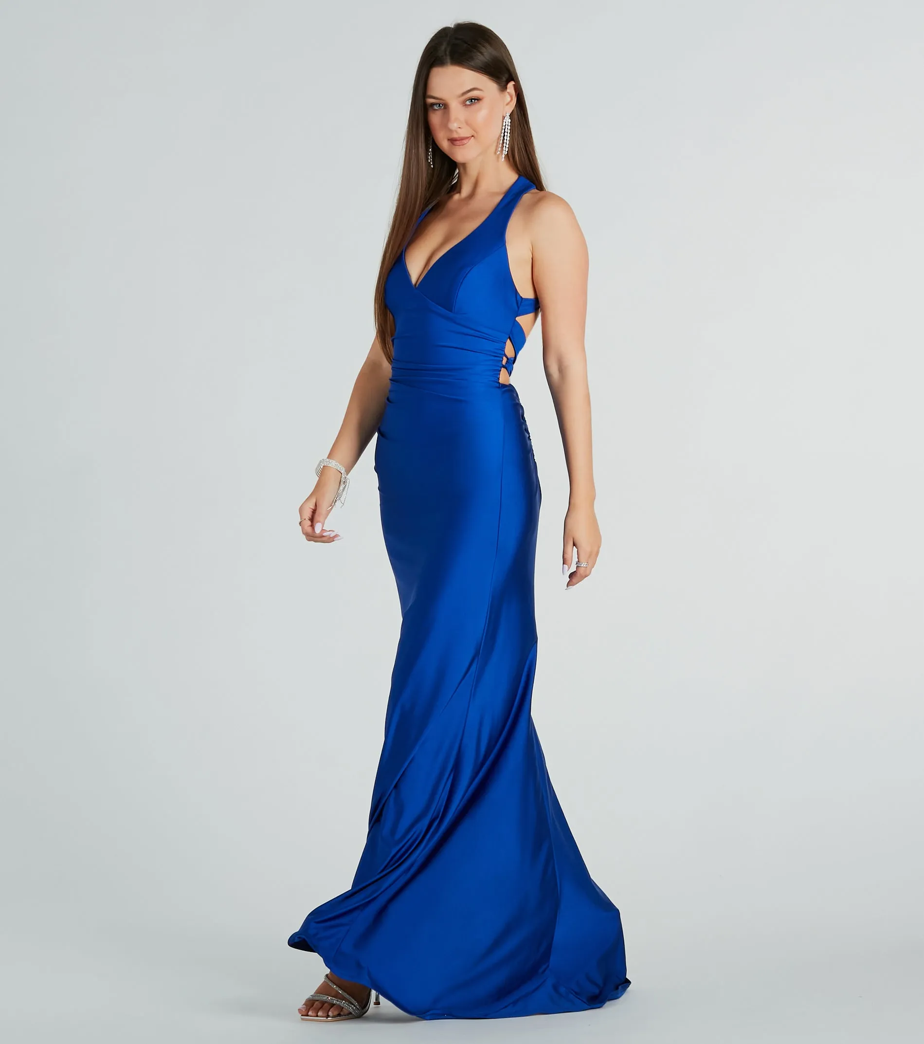 Jianne Formal Lace-Up Back Long Dress | Parallel