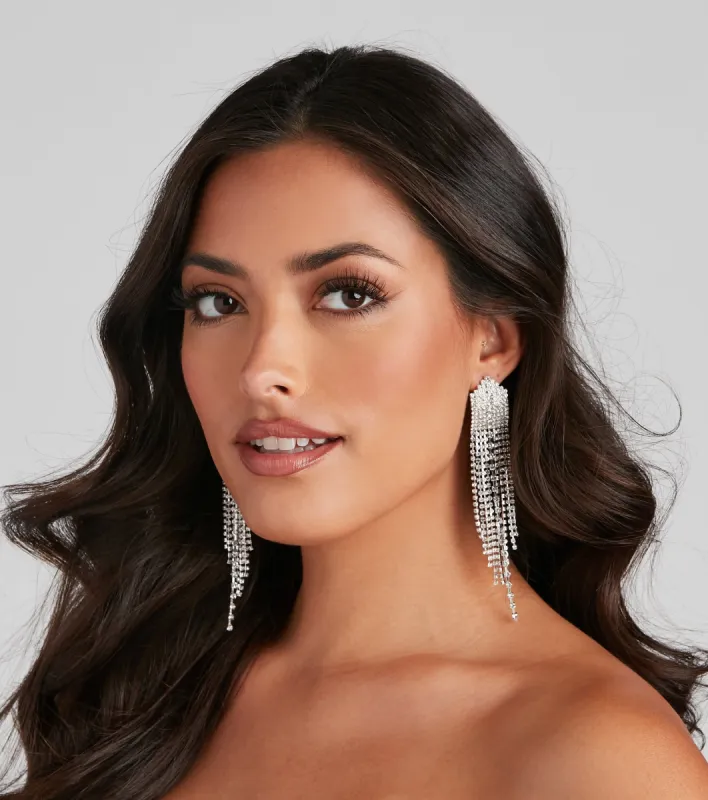Gleam And Glitz Rhinestone Earrings sold by Windsor