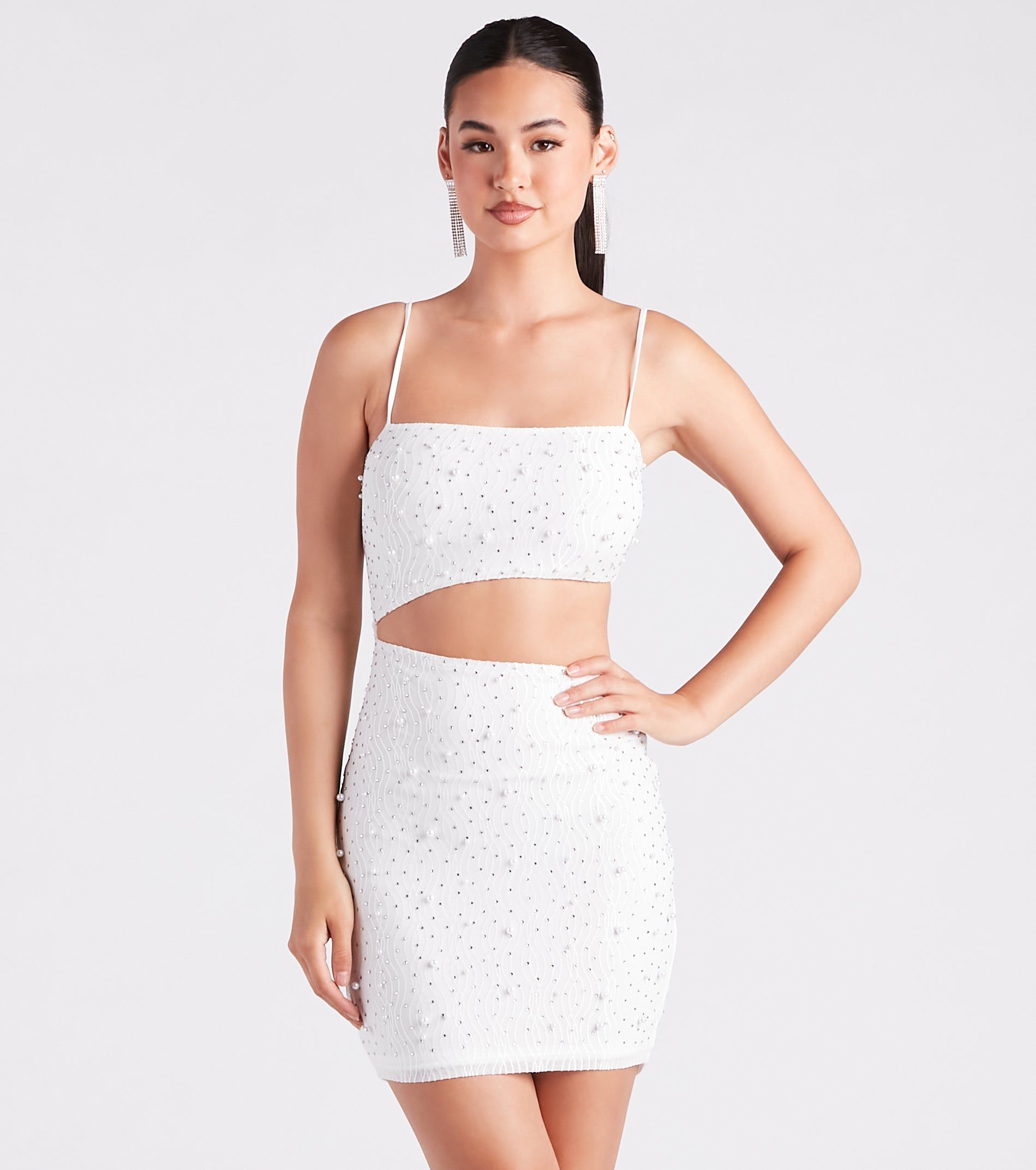 Irresistible Invite Cutout Party Dress sold by Windsor product image thumbnail 5