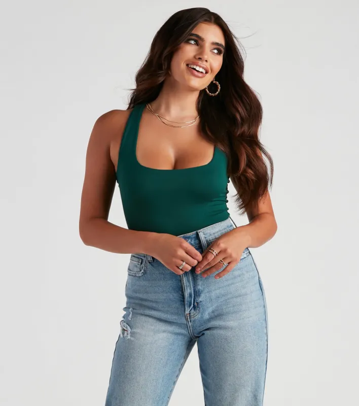 CLEARANCE - Staple Piece Scoop Neck Bodysuit sold by Windsor