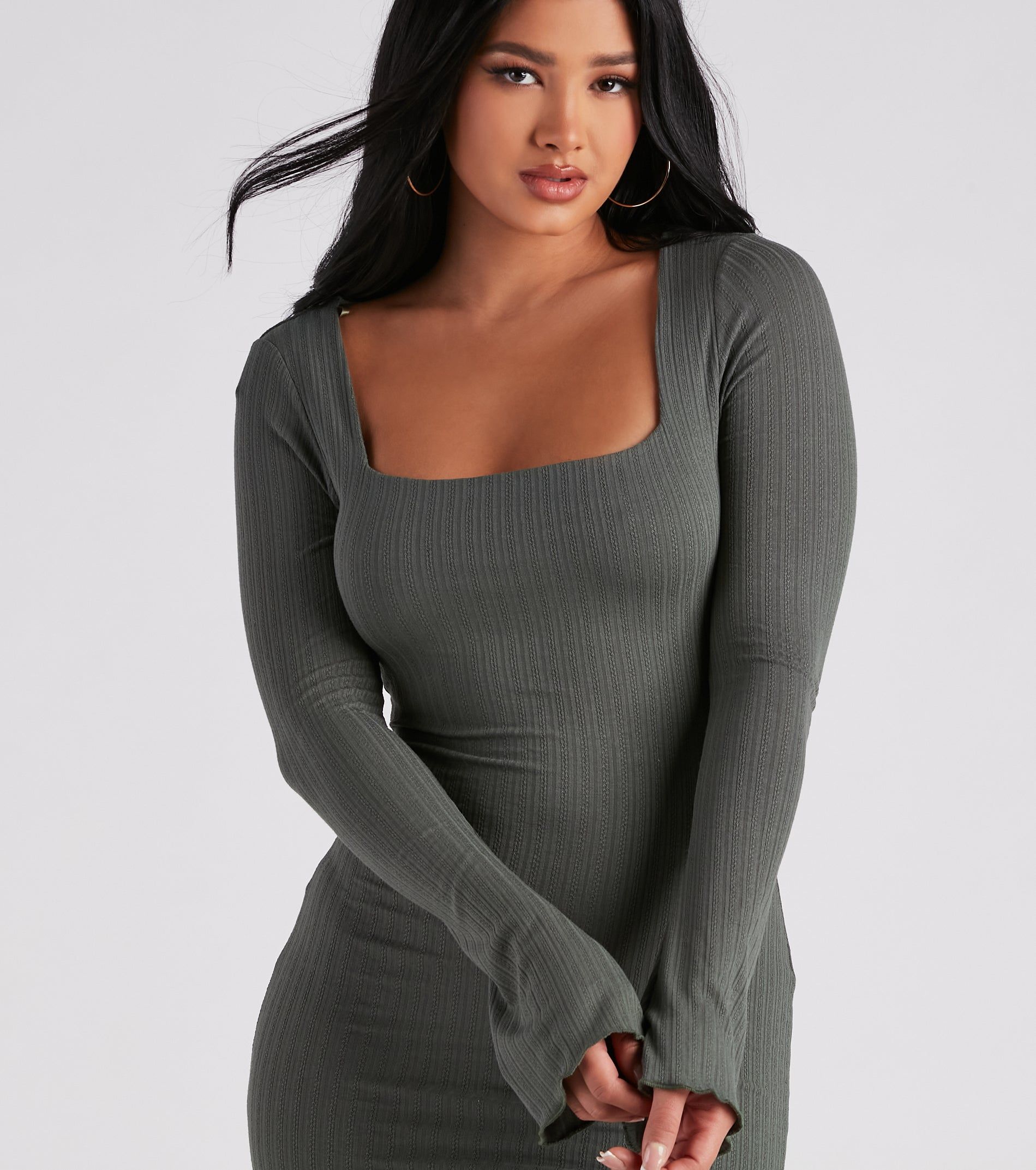 Casual Perfection Ribbed Knit Mini Dress sold by Windsor product image thumbnail 4