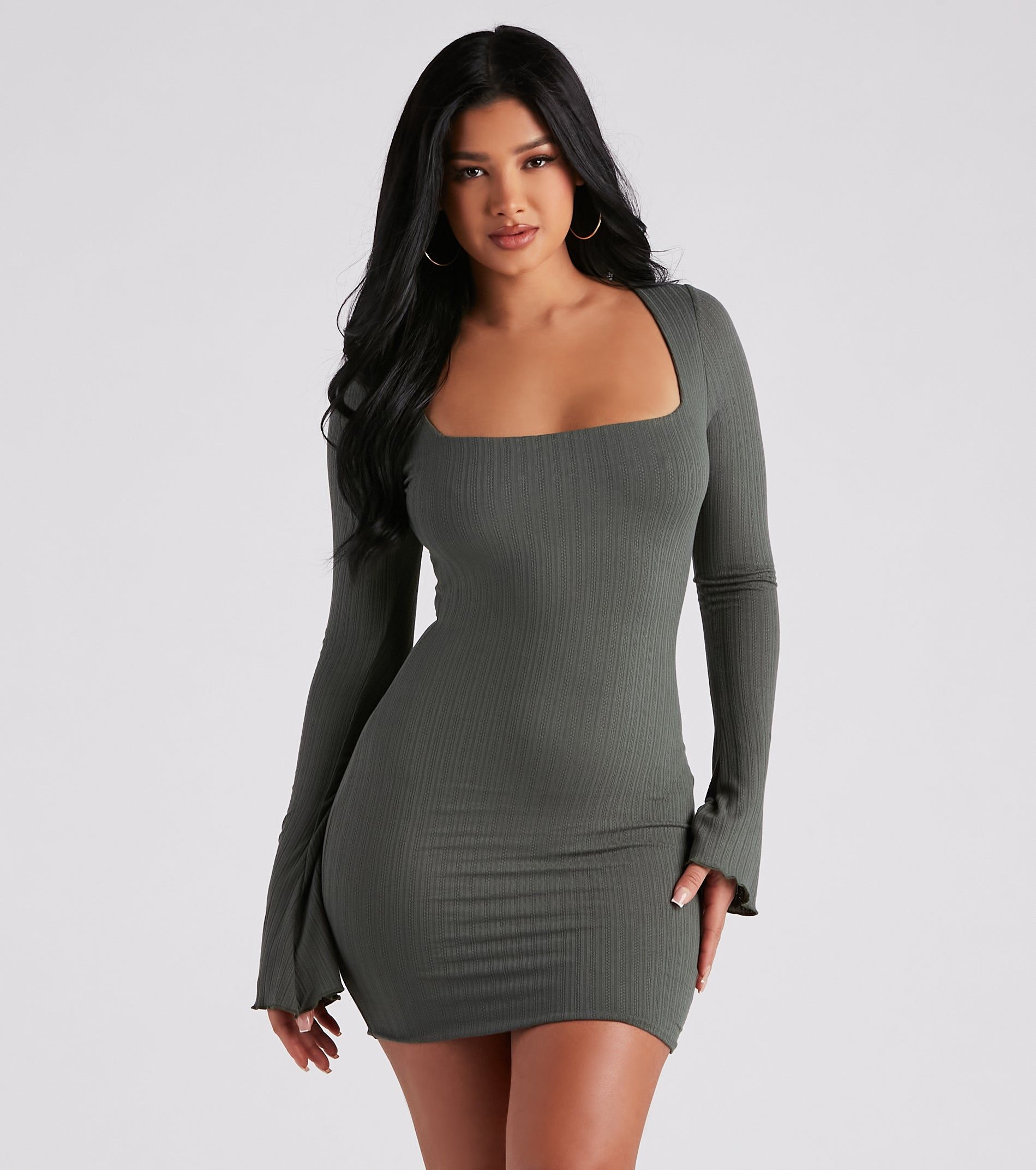 Casual Perfection Ribbed Knit Mini Dress sold by Windsor