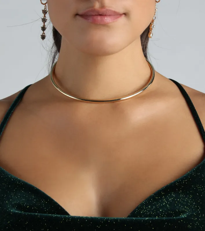 Timeless Chic Curved Collar Necklace sold by Windsor