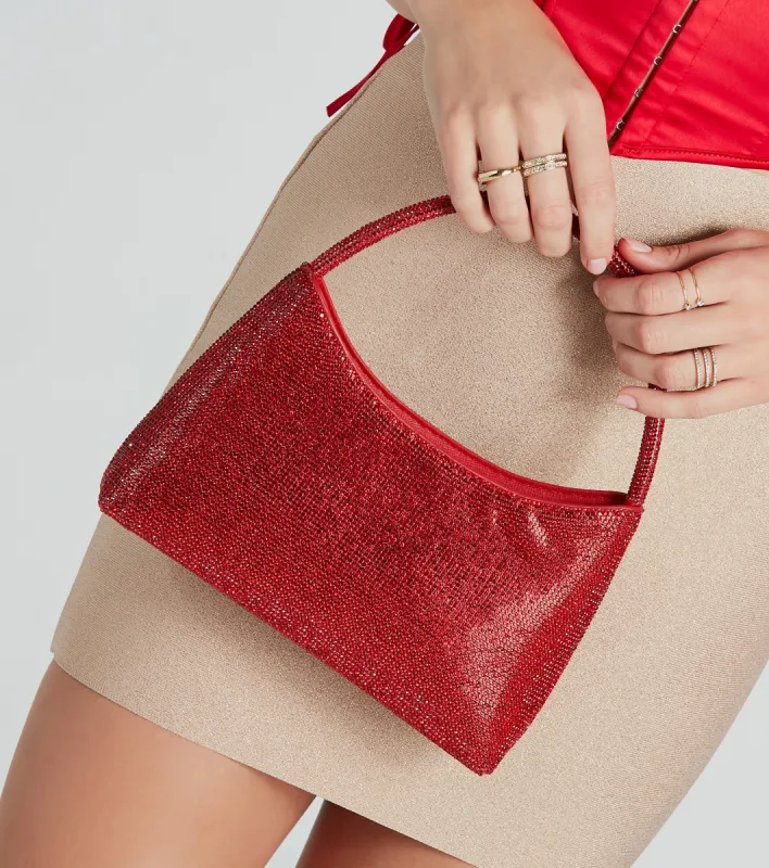 Glitz It Up Rhinestone Small Handbag sold by Windsor
