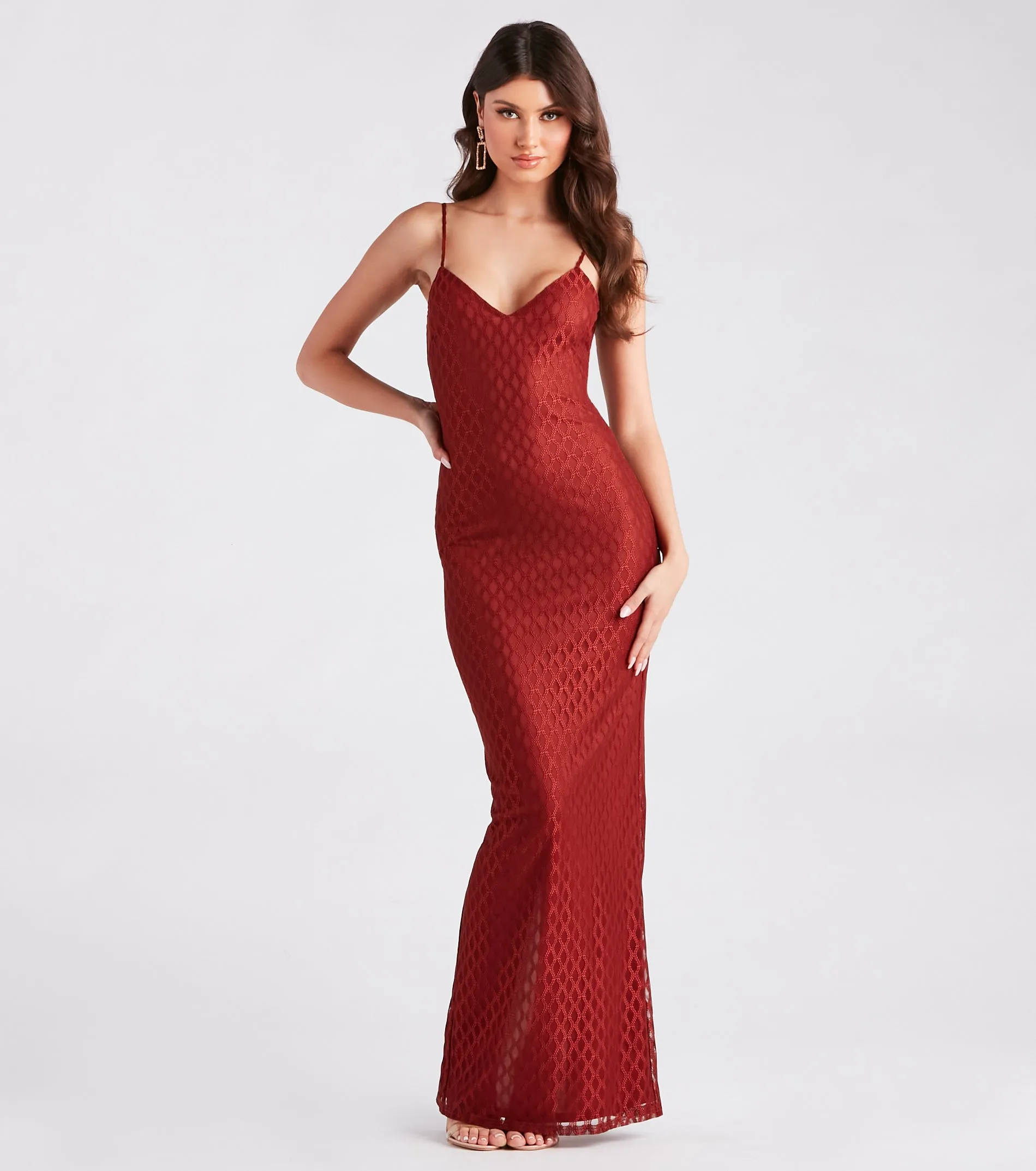 Instant Style Textured V-Neck Maxi Dress sold by Windsor product image thumbnail 3