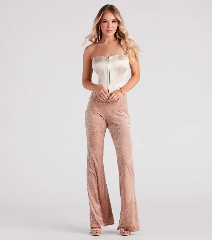 CLEARANCE - Still Got Knit Velvet Flare Pants sold by Windsor