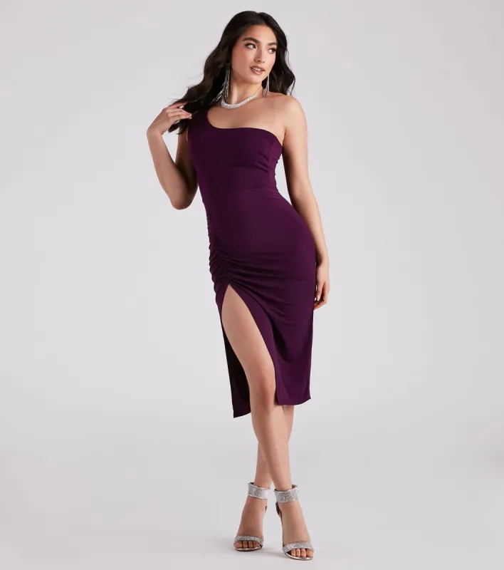 CLEARANCE - The One For You Slit Midi Dress sold by Windsor