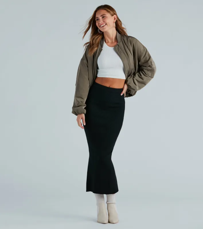 Another Slay Sweater Knit Maxi Skirt sold by Windsor