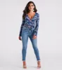 Sunset Audience Paisley Wrap Crop Top sold by Windsor