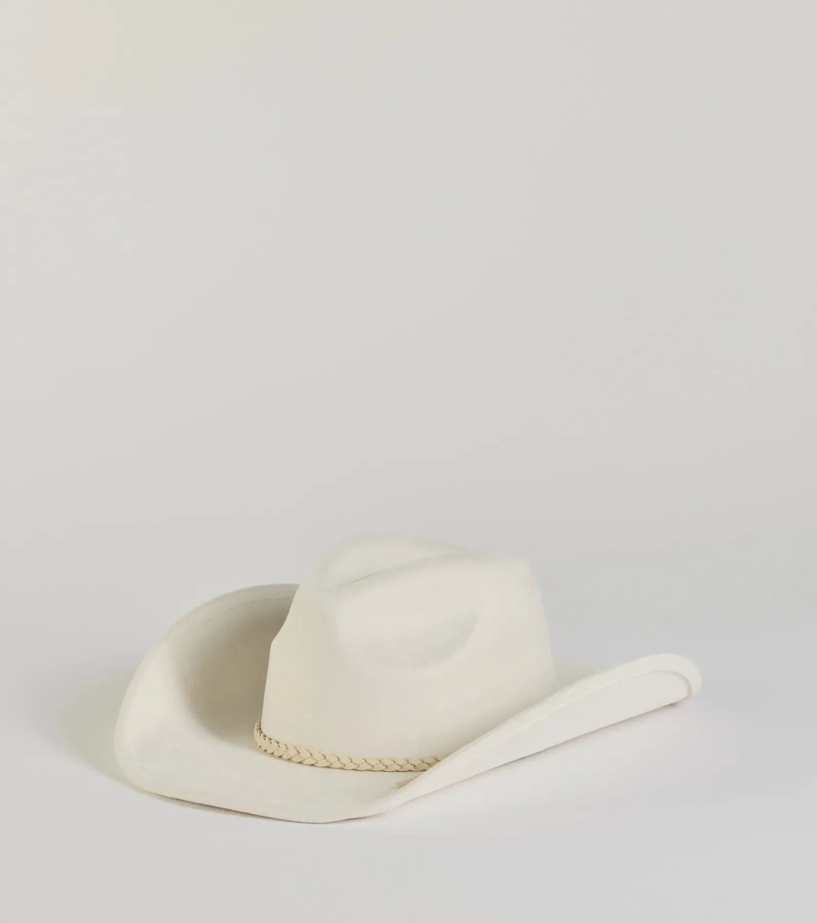 Wild West Braid Faux Suede Cowboy Hat sold by Windsor product image thumbnail 4