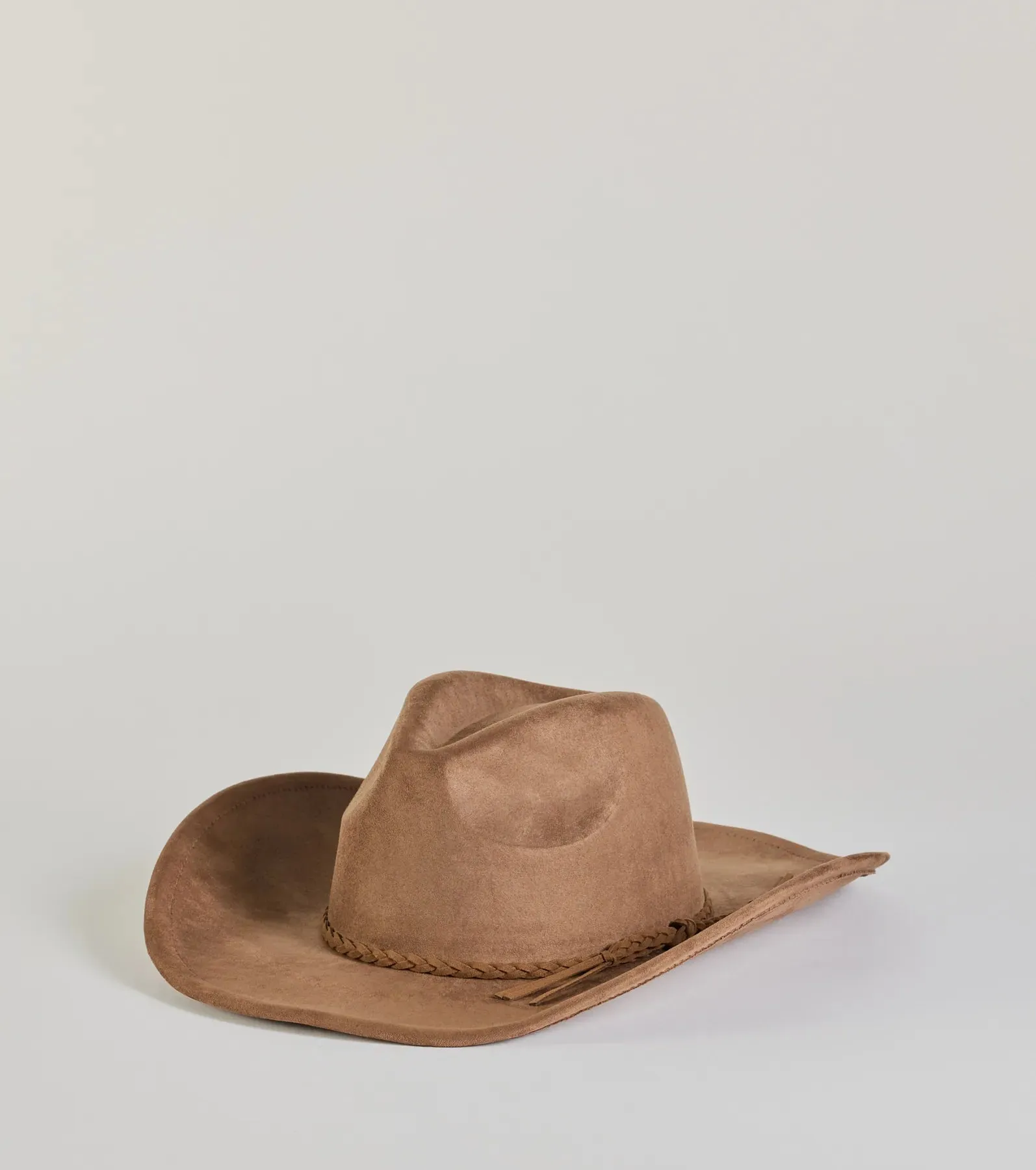 Wild West Braid Faux Suede Cowboy Hat sold by Windsor