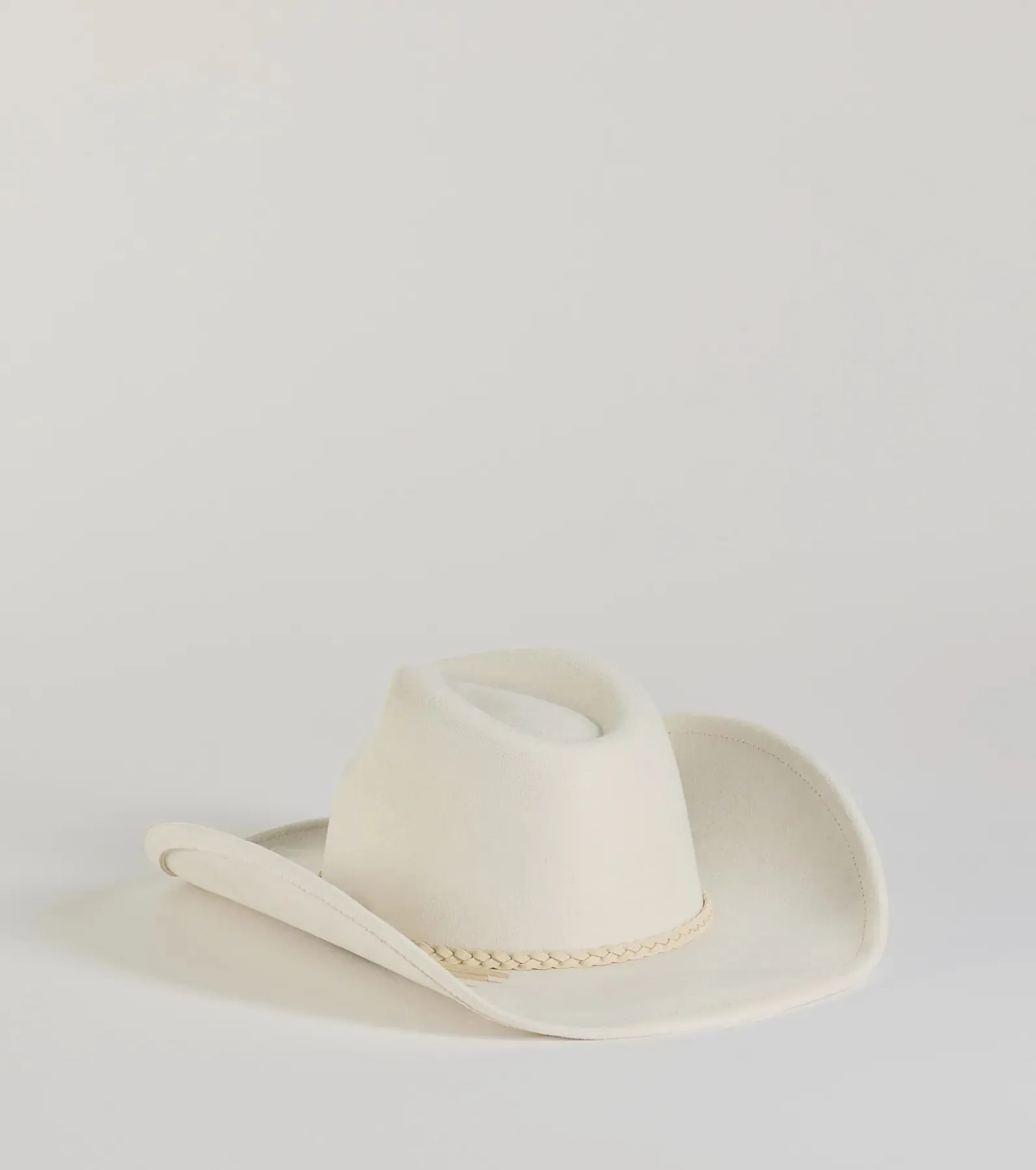 Wild West Braid Faux Suede Cowboy Hat sold by Windsor product image thumbnail 5